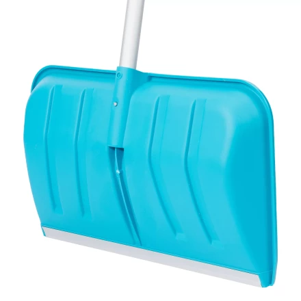 Лопата-скрепер для уборки снега Palisad 61727, полипропилен, 550х340х1450 мм, алюминиевый черенок, ПВХ, LUXE купить в Губкинске