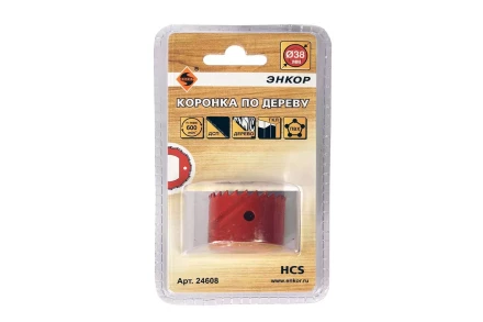 Коронка по дереву 38 мм Энкор 24608 купить в Губкинске