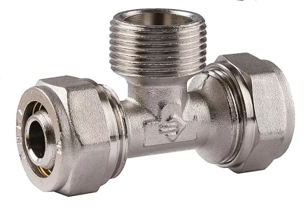 Тройник ЗУБР с наружной резьбой, цанга-штуцер, 3/4&quot;х20х2,0 мм, никель 51404-20-3/4 купить в Губкинске