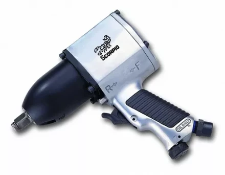 Пневмогайковерт SCORPIO YU-1200P 1/2” 62 кг/м, 2,4 кг, 340 л/мин  New Pin Clutch купить в Губкинске
