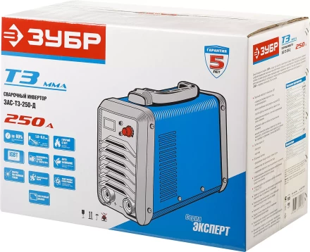 Сварочный инвертор с дисплеем ММА ЗАС-Т3-250-Д серия ПРОФЕССИОНАЛ купить в Губкинске