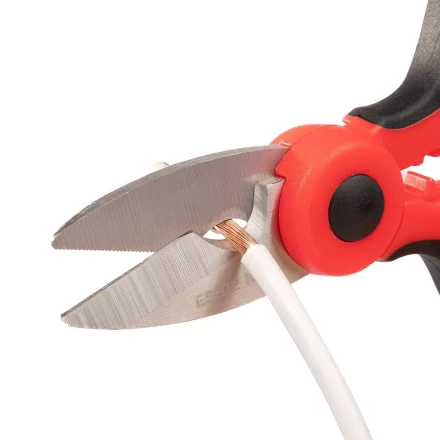 Ножницы электрика универсальные КВТ ES-02 для резки проводов до 6 мм (102358) купить в Губкинске