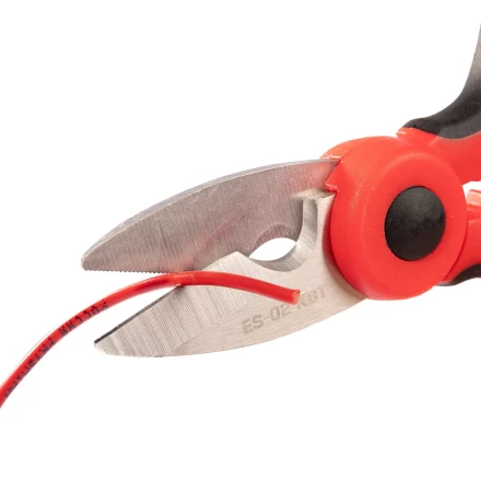 Ножницы электрика универсальные КВТ ES-02 для резки проводов до 6 мм (102358) купить в Губкинске