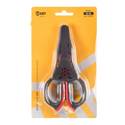 Ножницы электрика универсальные КВТ ES-02 для резки проводов до 6 мм (102358) купить в Губкинске