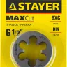 Плашка круглая ручная STAYER "MASTER", сталь 9ХС, для трубной резьбы G 1/2`` 28029-1/2 купить в Губкинске