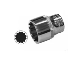 Головка торцевая 27 мм, универсальная, SPLINE, CrV, хромированная MATRIX MASTER 13160