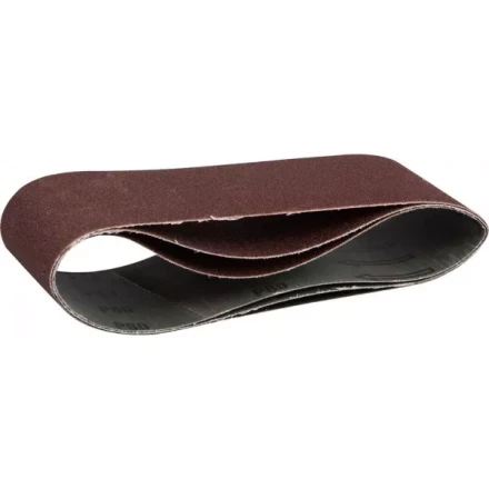 Лента шлифовальная бесконечная ЗУБР "МАСТЕР" на тканевой основе, для ЛШМ, P80, 75х457мм, 3шт 35541-080 купить в Губкинске