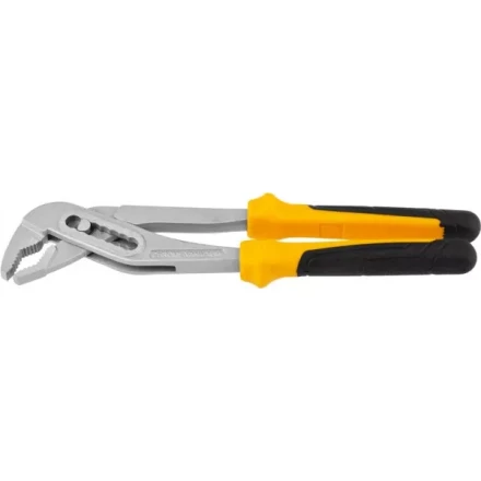 Клещи переставные JCB, хромированное покрытие, двухкомпонентная рукоятка, CrV cталь, 250мм JPL015 купить в Губкинске