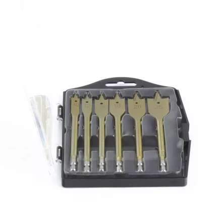 Набор сверл перовых по дереву 10-12-16-18-20-25 мм 6 штук пластик. кейс MATRIX 70445 купить в Губкинске