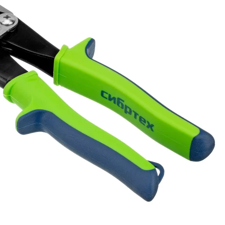 Ножницы по металлу, Сибртех 250 мм, прямой рез, сталь С55, двухкомпонентные рукоятки, 78336 купить в Губкинске