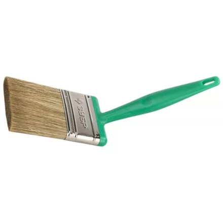 Кисть плоская ЗУБР ЭКСПЕРТ 2в1 БСГ-70 быстросъем голова с переменн углом, тип ЛАЗУРЬ смешанн щетина, пласт ручка, 75мм 4-01070-075 купить в Губкинске