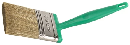 Кисть плоская ЗУБР ЭКСПЕРТ 2в1 БСГ-70 быстросъем голова с переменн углом, тип ЛАЗУРЬ смешанн щетина, пласт ручка, 75мм 4-01070-075 купить в Губкинске