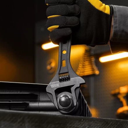 Ключ разводной Denzel 15749, 250 мм, CrV, кованый купить в Губкинске