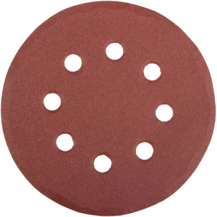 Круг шлифовальный универсальный STAYER &quot;MASTER&quot; из абразивной бумаги на велкро основе, 8 отверстий, Р180, 115мм, 5шт 35450-115-180 купить в Губкинске