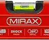 Уровень коробчатый усиленный MIRAX, утолщенный профиль, 3 противоударных ампулы (1 поворотная на 360 град), с ручками, 120 см 34603-120 купить в Губкинске