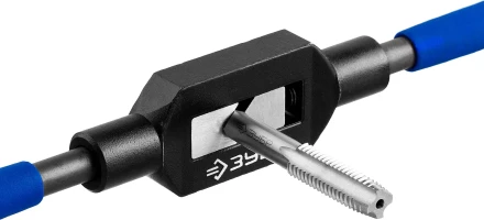 Метчикодержатель №2, с регулируемыми вкладышами, сталь 45, для метчиков - M4-M12, общая длина - 285 мм, ЗУБР Профессионал 28232-2 купить в Губкинске