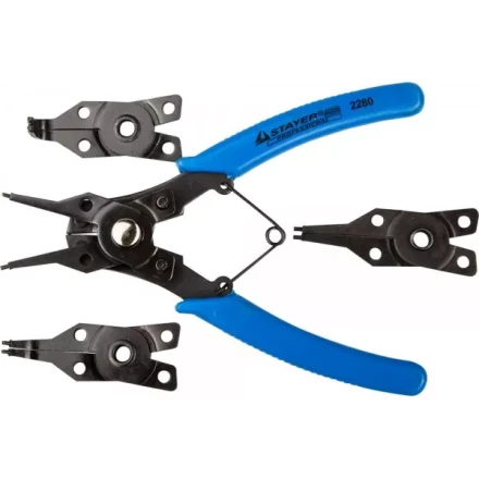 Съемник STAYER &quot;MASTER&quot; стопорных колец, в наборе с 4 насадками 2280 купить в Губкинске