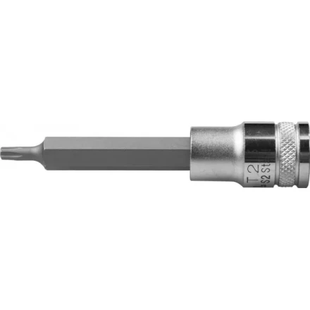 Торцовая бита-головка KRAFTOOL &quot;INDUSTRIE QUALITAT&quot;, удлиненная, материал S2, TORX, сатинированная, 1/2&quot;, Т25 27906-25_z01 купить в Губкинске