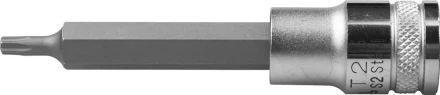 Торцовая бита-головка KRAFTOOL &quot;INDUSTRIE QUALITAT&quot;, удлиненная, материал S2, TORX, сатинированная, 1/2&quot;, Т25 27906-25_z01 купить в Губкинске