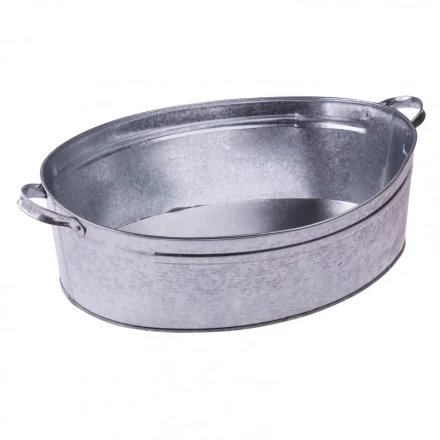 Таз оцинкованный овальный 23 литров Россия 67587 купить в Губкинске