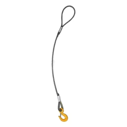 Строп канатный одноветвевой 1СК 0.5 т L=1 м с кч din 0.75 т опрессовка купить в Губкинске