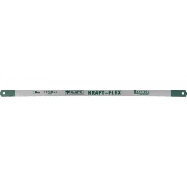 Полотно KRAFTOOL "KRAFT-FLEX" по металлу, Bi-Metal, 18TPI, 300 мм, 10 шт 15942-18-S10 купить в Губкинске