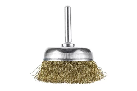 Кордщетка HAMMER чаша 50мм для дрели гофрированная латунированная сталь (207-201) купить в Губкинске