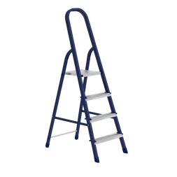 Стремянка 4 ступени стальная оцинкованные ступени СИБРТЕХ 97844