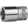 Торцовая головка KRAFTOOL "INDUSTRIE QUALITAT", Cr-V, SUPER-LOCK, хромосатинированная, 1/2", 17 мм 27801-17_z01 купить в Губкинске