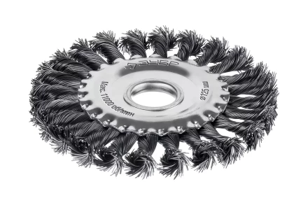 ЗУБР 125х22 мм, щетка дисковая для УШМ, жгутированная стальная проволока 0.5 мм, посад. 22 мм (35170-125) купить в Губкинске