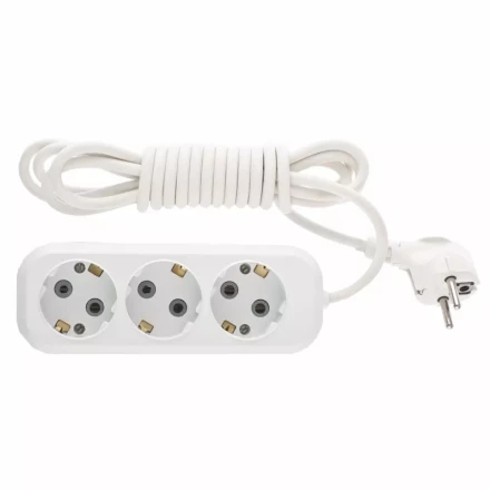 Удлинитель бытовой серия УХз-10-307 с заземлением 7м 3 роз. 10А DENZEL 95968 купить в Губкинске