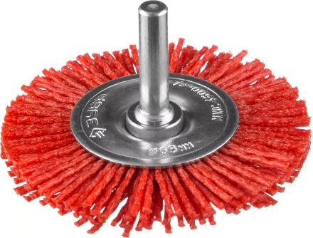 ЗУБР "ПРОФЕССИОНАЛ". Щетка дисковая для дрели, нейлоновая проволока с абразивным покрытием, 63мм 35161-063_z02 купить в Губкинске