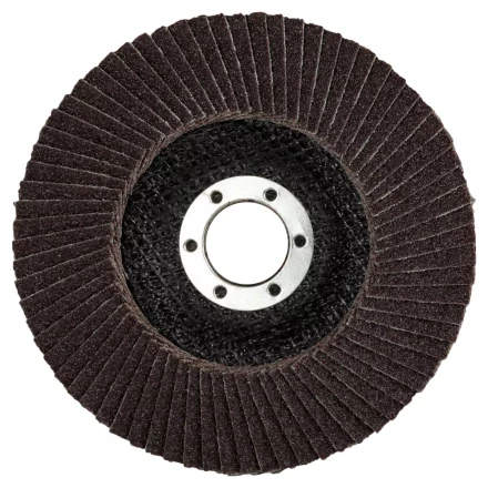 Круг шлифовальный ЗУБР &quot;ЭКСПЕРТ&quot; лепестковый торцевой, тип КЛТ 1, зерно-электрокорунд нормальный, P60, 125х22,2мм 36591-125-60 купить в Губкинске