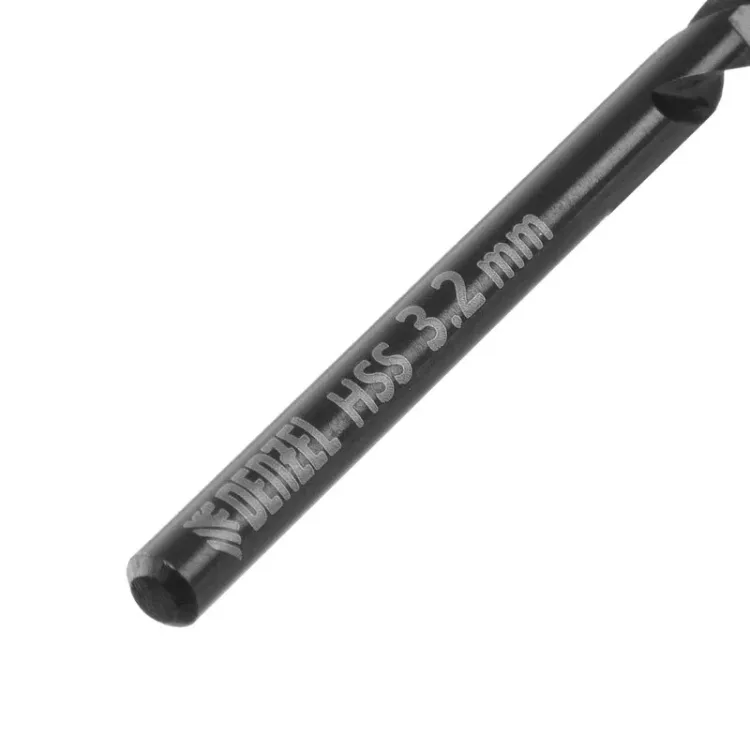 Сверло по металлу, 3,2 мм, HSS-Tin, Golden Tip, 10 шт. Denzel 717206 купить в Губкинске