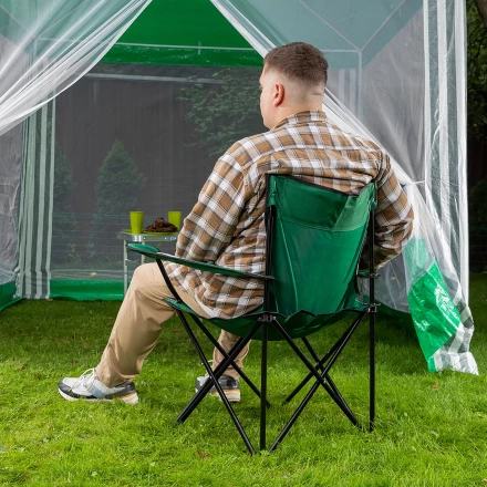 Стул складной с подлокотниками и подстаканником 81 х 51 х 86 см Camping Palisad 69608 купить в Губкинске