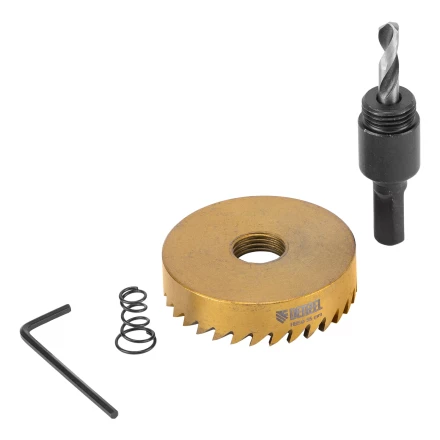 Коронка по металлу HSS, 55 мм, нитридтитановое покрытие Denzel 724118 купить в Губкинске