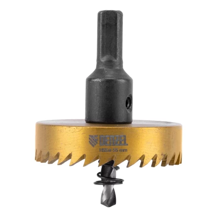 Коронка по металлу HSS, 55 мм, нитридтитановое покрытие Denzel 724118 купить в Губкинске