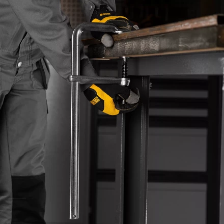 Струбцина F-образная Denzel 20467, 80x400мм, кованая купить в Губкинске