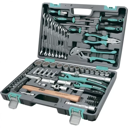 Набор инструментов 76 предметов 12 гранные головки STELS 14116 купить в Губкинске