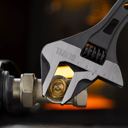 Ключ разводной Denzel 15750, 300 мм, CrV, кованый купить в Губкинске