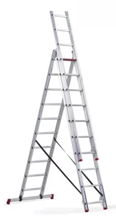 Лестница 3-х секционная алюминиевая 3*10 1013307 купить в Губкинске