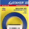 Изолента, STAYER Profi 12292-B-15-10, ПВХ, на карточке, 15мм х 10м х 0,18мм, синяя 12292-B-15-10 купить в Губкинске