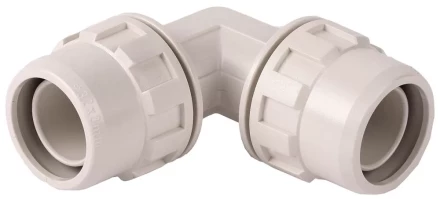 Соединитель ЗУБР "ШиреФит" угловой 90° "штуцер с гайкой - штуцер с гайкой", 20мм 51492-20 купить в Губкинске