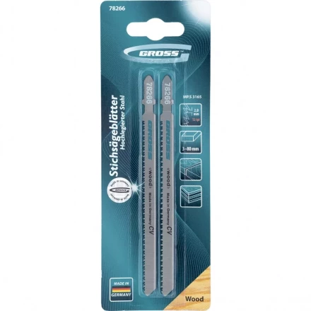 Полотна для электролобзика по дереву 2 шт 3165 GROSS 78266 купить в Губкинске