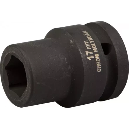 Торцовая головка KRAFTOOL &quot;INDUSTRIE QUALITAT&quot; ударная (3/4&quot;), FLANK, Cr-Mo, фосфатированная, 17 мм 27945-17_z01 купить в Губкинске