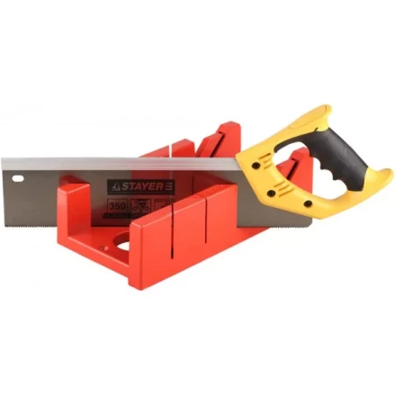 Набор STAYER: пластмассовое + ножовка с 2-комп рукояткой, усиленный обушок, стусло MAXI 4&quot; (для заготовок 100ммх52мм) в комплекте с ножовкой 15395-35 купить в Губкинске