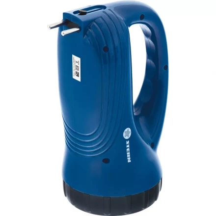 Фонарь поисковый с подзарядкой от розетки 220 В 15+10 LED батарея 800 мАч Stern 90537 купить в Губкинске