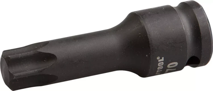 Торцовая головка KRAFTOOL "INDUSTRIE QUALITAT" ударная (1/2"), TORX, Cr-Mo, фосфатированная, T70 27952-70_z01 купить в Губкинске