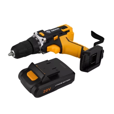 Дрель аккумуляторная DKCD20FU-Li DEKO + набор 63 инструмента, 063-4093 купить в Губкинске