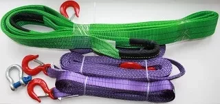 Ремень буксировочный динамический разрывная нагрузка12т РА L= 8.0 м 80мм в 2 слоя с кч din 3.2т купить в Губкинске